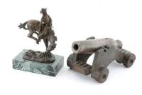 Cannon and Western Sculpture Lot