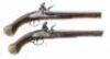 Fine Pair of British Pattern 1756/77 Flintlock Sea Service Pistols