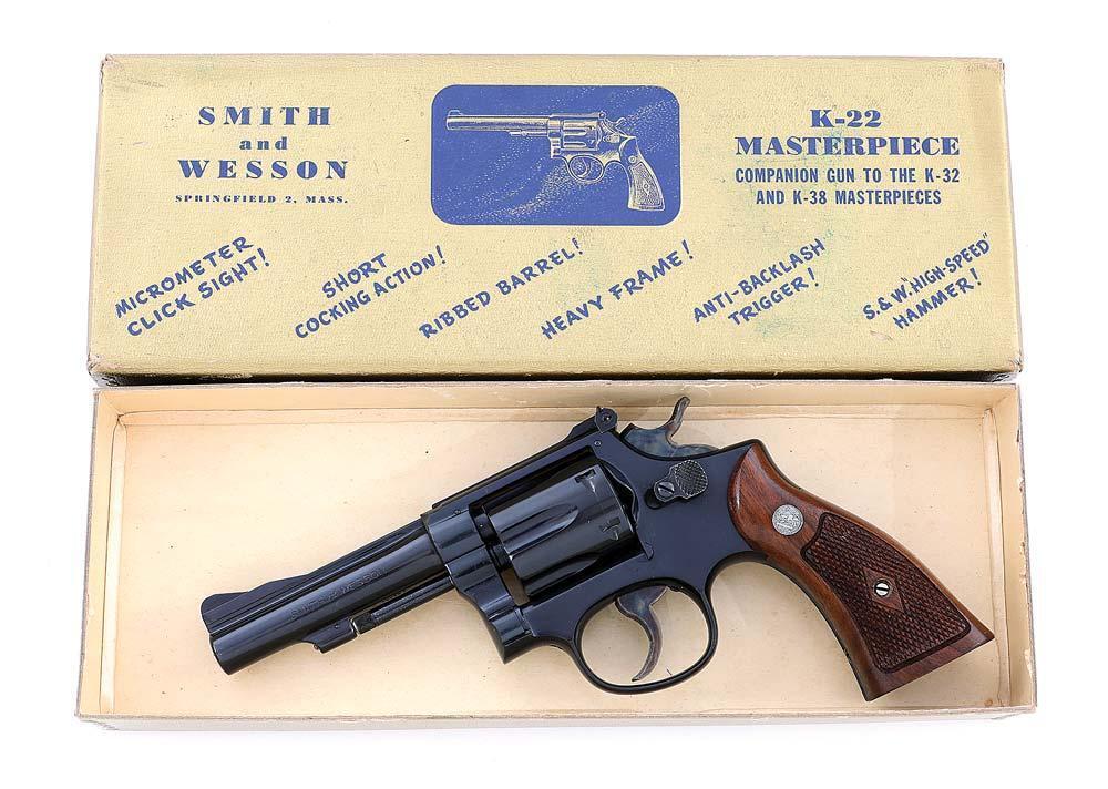 Smith & Wesson K-22 Combat Masterpiece Hand Ejector Revolver