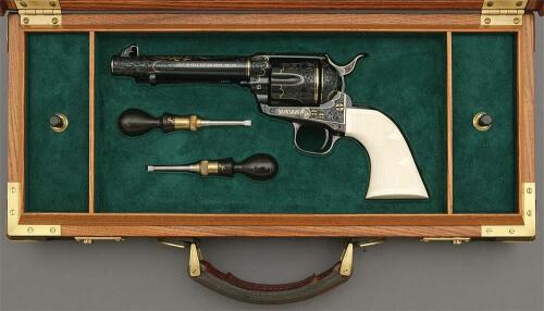 Exceptional Leonard Francolini-Engraved Colt Single Action Army Second-Generation Revolver