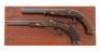 Fantastic Cased Pair of Percussion Pistols by J. E. Evans of Philadelphia - 2