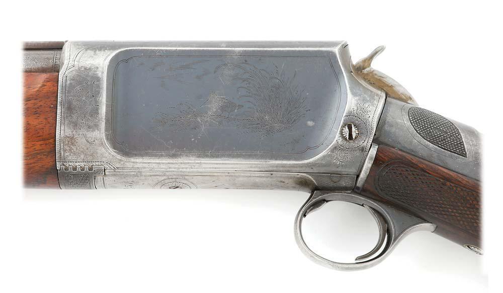 Handsome Burgess Gun Company BGrade Slide Action Shotgun Two Barrel Set