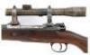 Interesting German Gewehr 98 Bolt Action Rifle by Danzig with Dual Claw Mounts & Oigee Scope - 2