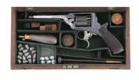 Cased Tranter Third Model Two-Trigger Percussion Revolver