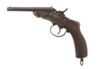 Belgian Model 1877 Gendarmerie Double Barrel Rolling Block Pistol by Nagant