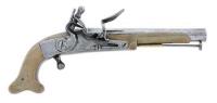 Scottish All-Metal Flintlock Martial Pistol by John Waters