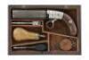 Cased Blunt & Syms Underhammer Percussion Pepperbox Pistol