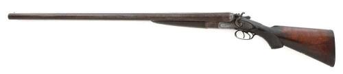 Large Bore British Double Hammergun by Hemenway