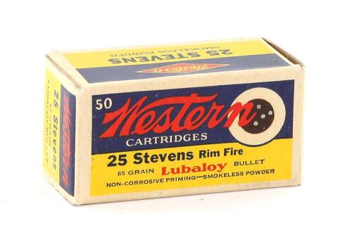 Collectible Box of Western 25 Stevens Rimfire