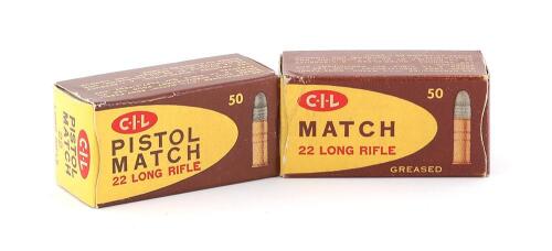 Collectible Boxes of C-I-L Match 22 LR