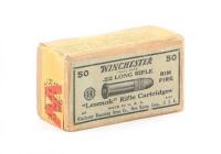 Collectible Sealed Box of Winchester 22 LR Lesmok Cartridges