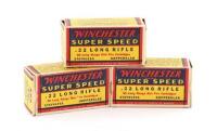 Vintage Boxes of Winchester Super Speed 22 LR Cartridges