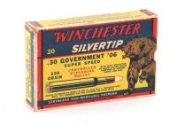 Collectible Winchester Grizzly Box of 30 Government '06 Silvertip