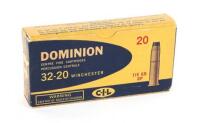 Vintage Box of Dominion 32-20 Winchester