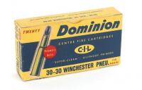 Vintage Box of Dominion 30-30 Win.