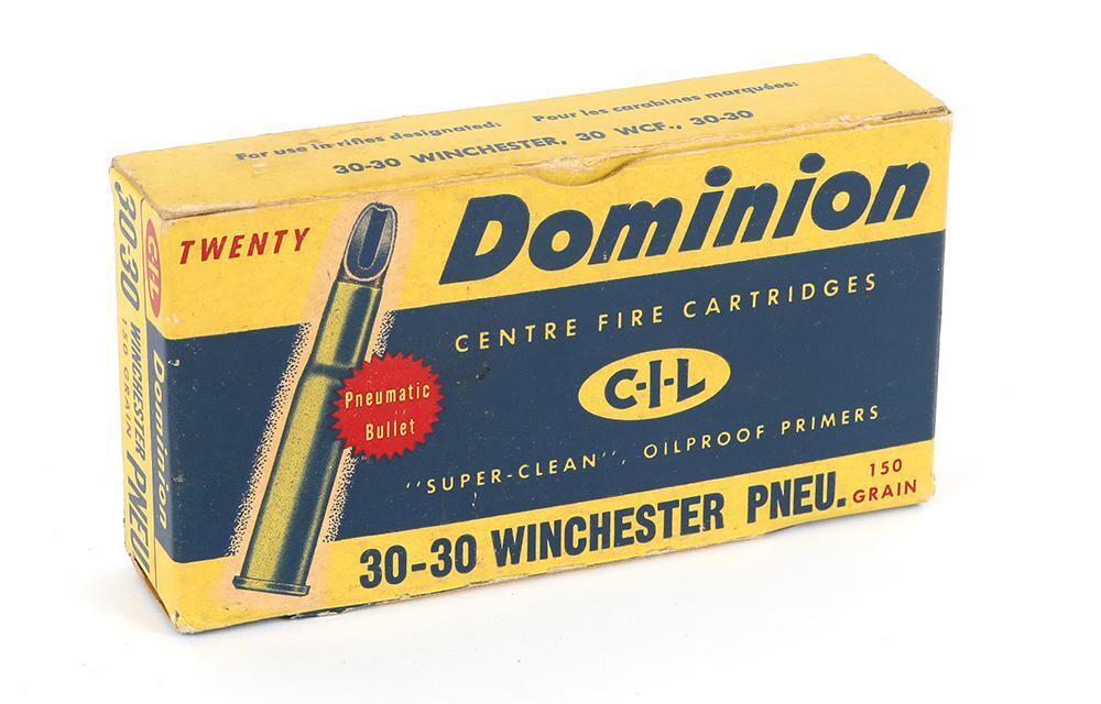 Vintage Box of Dominion 30-30 Win.