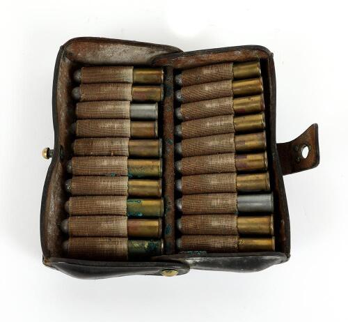 Antique U.S. Model 1873 McKeever Cartridge Box and .45-70 Cartridges