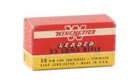 Vintage Box of Winchester Leader 22 LR Cartridges