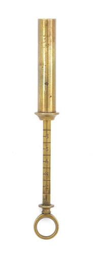 Small Brass Cylindrical Powder Measure