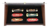 Franklin Mint Collector Series Eastern Folding Tanto Cased Knife Set