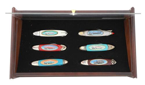 Franklin Mint Collector Series Classic Automobiles Cased Knife Set