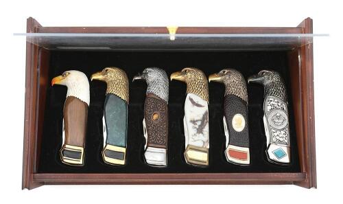 Franklin Mint Collector Series American Eagle Cased Knife Set