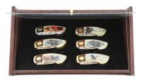 Franklin Mint Collector Series Labrador Retriever Cased Knife Set