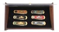 Franklin Mint Collector Series Ford Classic Trucks Cased Knife Set