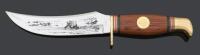 Franklin Mint Collectible Grizzly Bear Hunting Knife