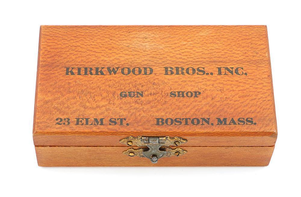 Vintage Camp Perry-Style Wooden .22 Rimfire Ammunition Box and 22 Short ...