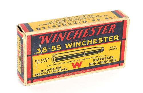 Collectible Box of 38-55 Winchester Ammunition