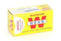 Vintage Box of Winchester EZXS 22 LR Long Rifle Pistol Match Cartridges