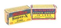 Vintage Boxes of Winchester Western 22 Long Ammunition