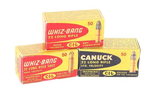 Candian Rifle Bullets Box Collectible Boxes of Canadian Industries Limited 22 LR Cartridges