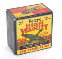 Collectible Peters High Velocity New Peters Crimp Shotshell Box