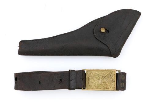 Antique Leather Holster and Belt