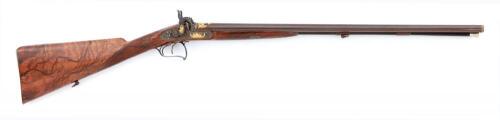 Exceptional and Important Ornate Double Percussion Shotgun Made in Tribute to the Prince Imperial Napoleon IV on the Occasion of His Birth