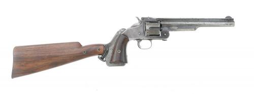 Smith & Wesson No. 3 First Model American Revolver with Shoulder Stock