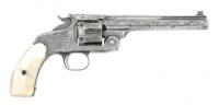 Engraved & Silver-Plated Smith & Wesson New Model No. 3 Single Action Revolver