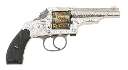 Factory Engraved Merwin, Hulbert & Co. Medium Frame Double Action Revolver with Two-Tone Finish