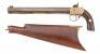 Very Fine Edwin Wesson Small Frame Percussion Pocket Rifle