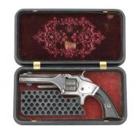 Smith & Wesson No. 1 Second Issue Revolver with Presentation & Very Fine Gutta Percha Case
