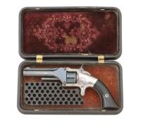 Attractive Smith & Wesson No. 1 First Issue Revolver with Gutta Percha Case