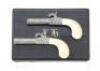 Lovely Cased Pair of Parisian Percussion Folding Trigger Screwbarrel Pistols by Claudin - 3