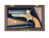 Very Fine Cased Tipping & Lawden Sharps Patent Pepperbox Pistol