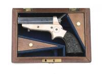 Lovely Cased Tipping & Lawden Sharps Patent Pepperbox Pistol