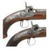 Wonderful Cased Pair of Percussion Pocket Pistols by William & John Rigby - 4