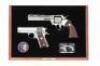 Exquisite Colt Officers Model and Python Double Diamond Cased Set