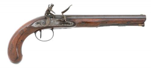 British Flintlock Dueling Pistol by Wogdon