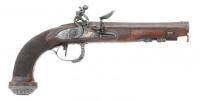 Exceptional Ornate French Flintlock Target Pistol by F. Thomas